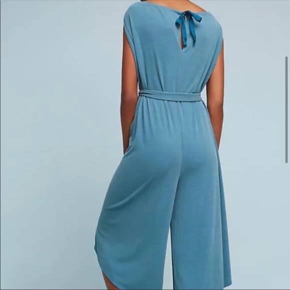Anthropologie HD in Paris Jacenta Blue Jumpsuit - Picture 3 of 7